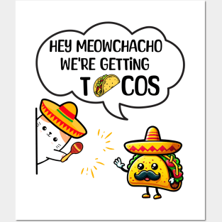 Funny Taco And Cat Meme Posters and Art